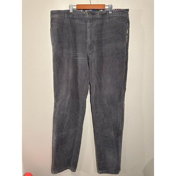 Betabrand Pants Mens 38x36 Gray Corduroy Cords Chino Casual Straight Leg Slacks - Picture 2 of 6